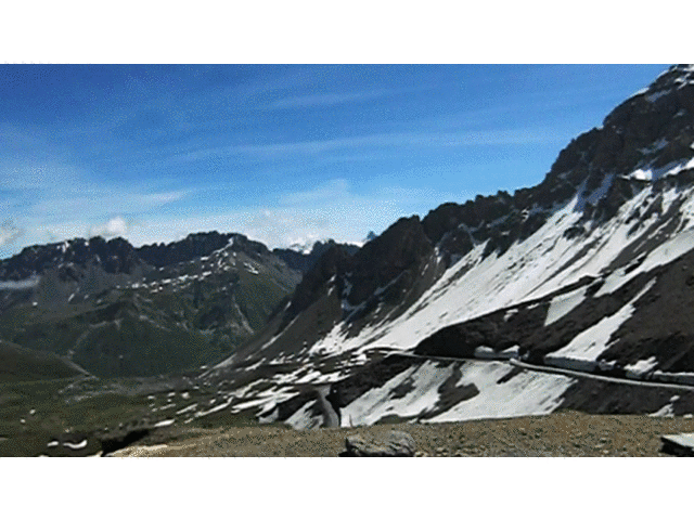 Gif animé vue du col du Galibier