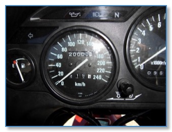 Compteur moto 20000 kilomètres