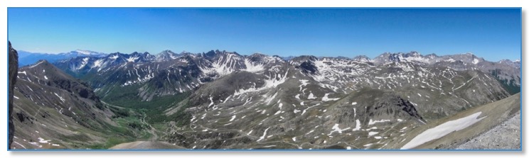 Vue Panoramique du col de la Bonette