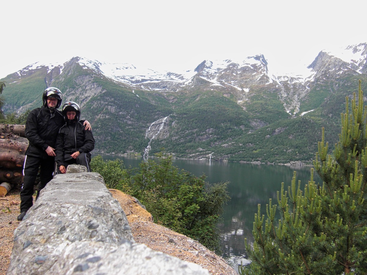 Selfie devant le Sørfjorden