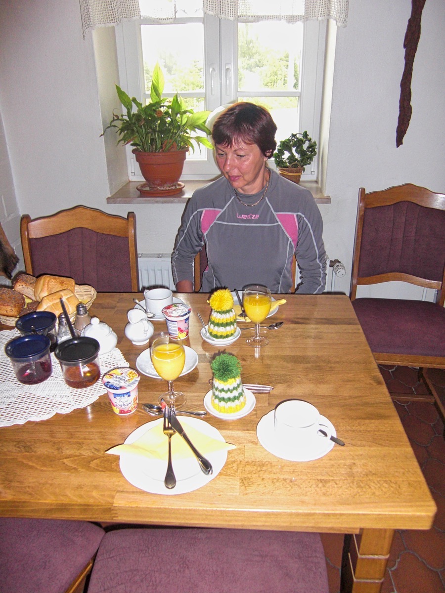 Isa au petit déjeuner
